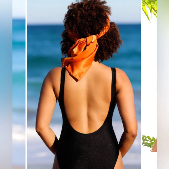 Women One piece swimsuit Blcak size XL “pelo malo Where” - Picture 2 of 8